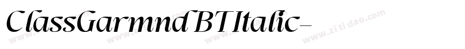 ClassGarmnd BT Italic字体转换
